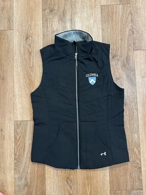 Under Armour Women's Black Puffer Vest for Columbia University